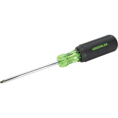 

Greenlee 0353-23C Screwdriver with Soft Ergo Grip Square-Recess Tip #2 by 8-Inch