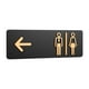 thumbnail image 2 of Letrero de baño para baño, letrero para puerta de baño para hombres y mujeres, indicador de baño para edificios de oficinas comerciales, peluquerías, Tipo C, 2 of 8