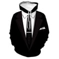 thumbnail image 5 of Sudadera con capucha de traje falso divertida con estampado 3D para hombre, esmoquin con patrón de pajarita, sudaderas casuales de manga larga para cosplay, sudaderas con capucha de calle, 5 of 5