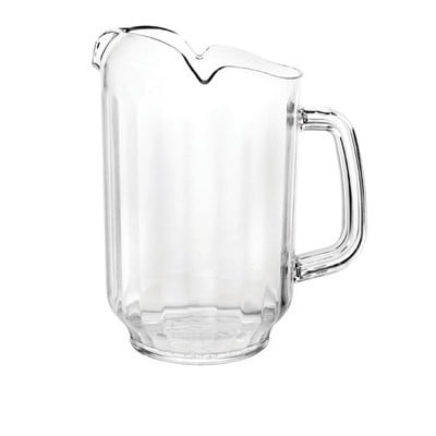 Pro Ice Pitchers Kit - 64oz Polycarbonate Plastic Restaurant Drink Server Ice Water Soda Pitcher Pourer