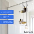 thumbnail image 3 of Bamodi Shower Caddy Hanging Stainless Steel Rustproof 2-Tier Shower Shelf, 3 of 8