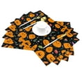 thumbnail image 2 of XMXT Woven Placemats Set of 6, Cute Variety Pumpkins Stain Resistant Table Runner Anti-Skid Place Mats for Dining Table, 12 x 18 inches, 2 of 6