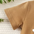 thumbnail image 4 of GYRATEDREAM Infant Baby Boy Summer Clothes Short Sleeve Letter Print T-Shirt with Elastic Waist Shorts Set Boy Casual Outfits, 4 of 9
