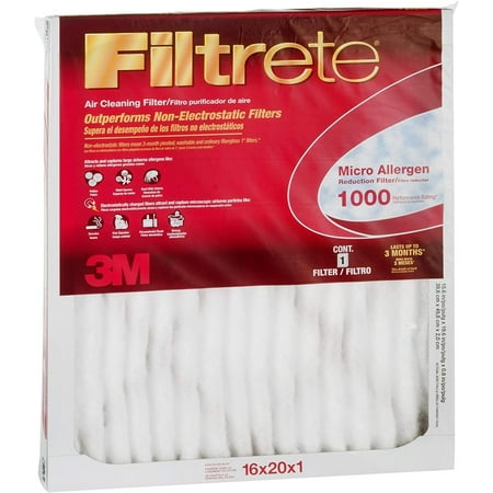 

16x20x1 Filtrete Micro Allergen Air Filter MERV 11 by 3m