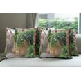 thumbnail image 6 of Ambesonne Landscape Throw Pillow Cover 4 Pack, Summer Garden Flowers, 16", Multicolor, 6 of 7