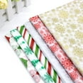thumbnail image 4 of Nvzi snow pear paper gifts Christmas series snowflake flowers bouquet wrapping paper copy paper gift wrapping paper (snowflake gold), 4 of 4