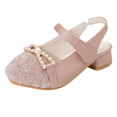 

Girls Sandals Closed Toe Heels Wedding Party Shoes Sequins Bow For Toddler Girl Jelly Sandals Girls Sandals Size 2 Big Girls