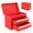 Red, variant on 2026 mini metal toolbox with 2 drawers & top storage. Garage cabinet, hardware organizer. Colorful. Valentine’s gift for men, boyfriends, husbands.