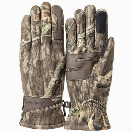 Huntworth Men's Endeavor Heat Boost Windproof Hunting Glove Knit Polyester Mossy Oak Country Roots Size L/XL