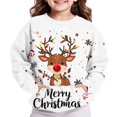 thumbnail image 7 of BaoFuBaoMei Sweatshirt for Boys Girls Long Sleeve Christmas Reindeer Cuffed Sleeve Pullover Tops with Pockets Loose Crew Neck Fall Clothes for School Daily Wear Outdoor, 7 of 7