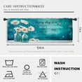 thumbnail image 3 of Daisy Farmhouse Rustic Kitchen Curtain Valance 54W x 18H Rod Pocket Teal Quotes Inspirational Motivational Positive Window Treatment for Living Room Bedroom Bathroom, 3 of 5