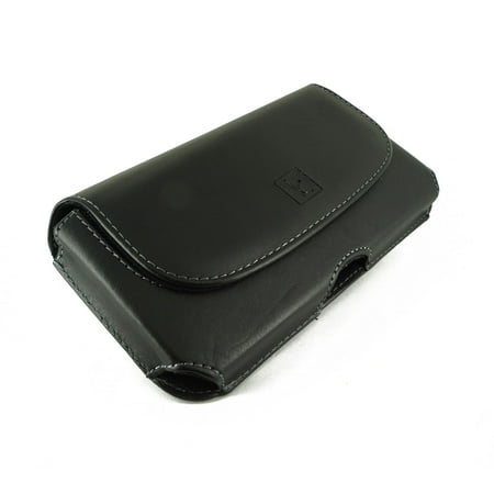 001 Blackberry Synthetic Leather (Leather Case Pouch Cover Clip w Belt Loops for Alcatel one touch C1 / BlackBerry Curve 9310 / 9315 / 9350 / 9360 / 9370 / LG 500g LG500g /)