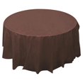 thumbnail image 2 of Table Cloth Polyester Antependium Round Table Set Coffee Colored Round 213Cm, 2 of 8