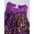 thumbnail image 6 of Aislor Kids Girls Halter Ruffles Sequins Gymnastics Leotard Tutu Skirted for Modern Jazz Ballet, 6 of 7
