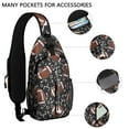 thumbnail image 2 of Lightweight Sports Sling Backpack for Men, Soccer Baseball Football Crossbody Bag with Ball Game Design, 2 of 6
