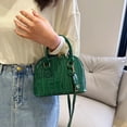 thumbnail image 3 of Bolso de mujer con textura de moda 2025, nuevo bolso de hombro versátil con diseño de cocodrilo y concha, bolso de mano para mujer, 3 of 5