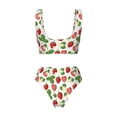 thumbnail image 5 of Daiia Strawberry Women's Bikini Set Two Piece Swimsuit High Waisted Bikini Adjustable Straps Bikini Perfect for Beach, Pool, and Summer Vacation-XX-Large, 5 of 9