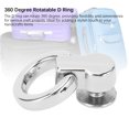 thumbnail image 4 of D Ring Rivets, 20 Pcs Zinc Alloy Iron Ball Post Head Buttons Stud Screw Rivets D Ring Rivets Flat Cap Screw Posts Stud for DIY Leather Belt Collar Handbag Phone Case, 4 of 7