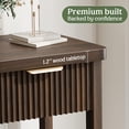 thumbnail image 4 of Lulive 51" Fluted Console Table for Entryway, Entryway Table with 3 Wooden Drawers, Farmhouse Behind Sofa Table for Living Room, Hallway, Couch, Foyer, 4 of 14