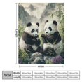 thumbnail image 4 of Orinice Cute Panda Theme Blanket - Soft &amp; Lightweight Cozy  Throw Blanket - Plush Warm Blankets for Sofa, Travel, Bedroom, Office, Home Decor - Ideal Gifts for Adults Kids Women Men   50x60in, 4 of 6