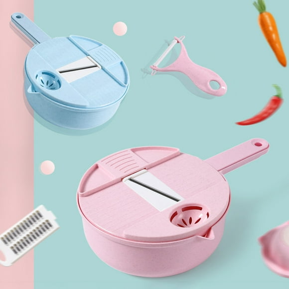 Koszal 1 Set Manual Detachable Vegetable Chopper ABS Bailer Colander Food Chopper for Slicing