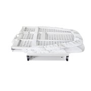 Foldable Rotation Ironing Board, Built-in Cabinet Space-Saving 180 Swivel Wall Mounted Ironing Board with Heat Resistant Cover White