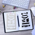 thumbnail image 4 of 30PCS/Set Journal Stencil Plastic Planner Kit Journal/Notebook/Diary/Scrapbook Dy Dessin Modèle Outil Workhe, 4 of 9