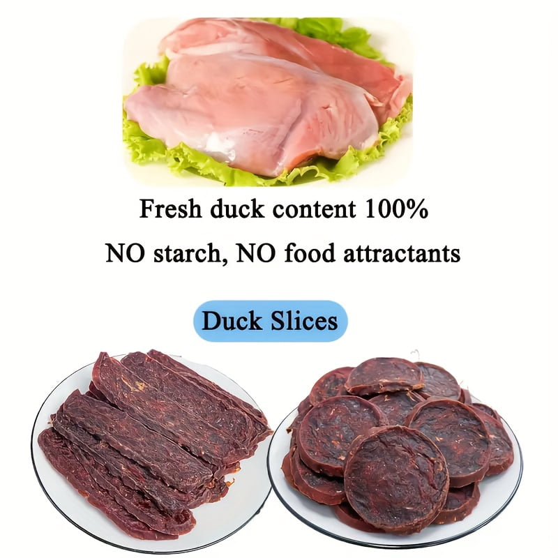 100g/500g(3.53oz/1.1lb)Duck Slices Dog Treats For Small, Medium, & Large Dog, Healthy, Easily Digestible, And High Protein, Training Treats For Dogs