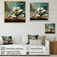 thumbnail image 4 of Designart "Soft Green Elegant Oyster I" Clam Floater Framed Wall Art Living Room, 4 of 5