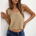 thumbnail image 2 of Vetsdori Camisole Tank Tops for Women Sleeveless Loose Fit Shirts 100% Cotton Pullover Summer Tanks and Camis,Undershirts Crew Neck Womens Tops Work, 2 of 9
