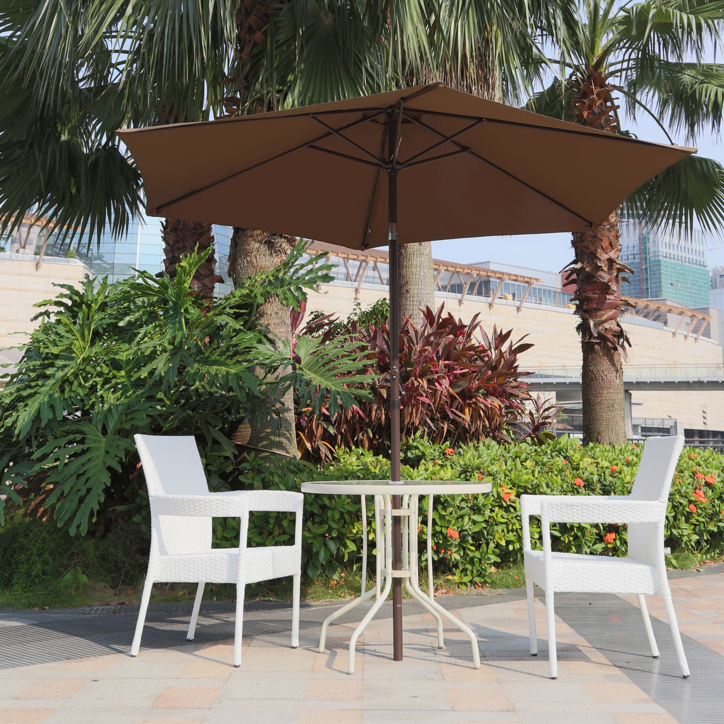 Corvus Malta 9foot Coffee Patio Umbrella