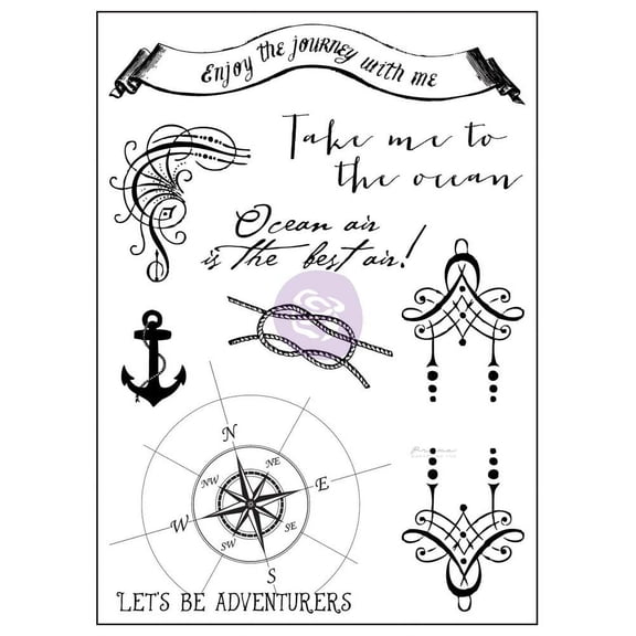 PRIMA MARKETING INC 3x4 Clear Stamp-French Riviera UPC 655350990947