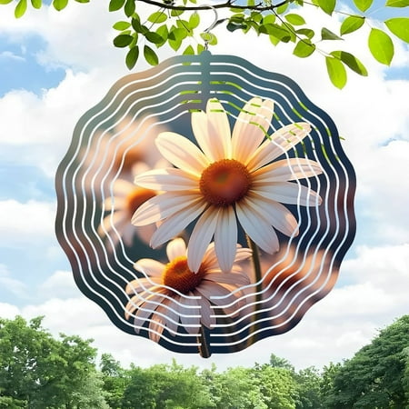 3D Metal Hanging Wind Spinners with Concentric Circular Pattern Design – Vibrant Centerpiece for Yard and Garden Decor 3D Metal Hanging Wind Spinners with Concentric Circular Pattern Design – Vibrant Centerpiece for Yard and Garden Decor