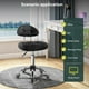 thumbnail image 2 of Taburete giratorio BFTOU negro minimalista con rueda y respaldo, 2 of 8