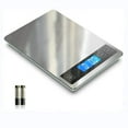 thumbnail image 1 of Báscula de Cocina Digital de Acero Inoxidable y Vidrio Templado con Precisión de 1g para Hornear y Cocinar hasta 10 kg, 1 of 6