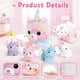 thumbnail image 4 of Juguetes de peluche con forma de unicornio para gatos KMUYSL con 4 gatitos, 4 of 7