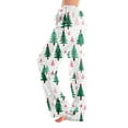 thumbnail image 2 of WTOBBY Women's Anime Design Pajama Pants with Christmas Print, Sleepwear for Casual Use, Elastic Waist for Comfort, Straight Leg Yoga Trousers, Ideal for Home and Lounge,White XL, 2 of 7