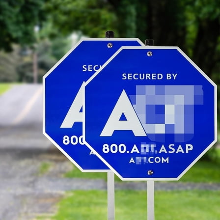 2 Pack Security Sign - Heavy Duty 28" Aluminum Yard Sign with Metal Stake Outdoor - Resistant Protection