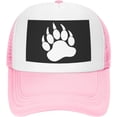 thumbnail image 2 of Gay Bear Pride Paw Mesh Back Trucker Cap Baseball Cap, 2 of 8