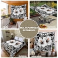 thumbnail image 6 of Black White Spring Floral Large Tapestry for Bedroom Wall Hanging Tapestry, Summer Botanical Modern Ceiling Backdrop Tapestries Poster Blanket Wall Decor for Teens Room Living Room Dorm 86" x 104", 6 of 8