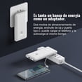 thumbnail image 3 of Cargador portátil Q PD20W de 10 000 mAh con cables integrados, enchufe de pared CA, carga rápida USB C, 3 cables y 5 salidas, compatible con iPhone, tabletas y smartphones., 3 of 7