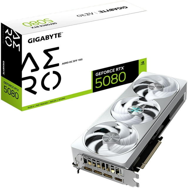 Tarjeta de Video GIGABYTE GeForce RTX 5080 AERO OC SFF 16GB GDDR7