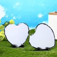 thumbnail image 4 of 4 Uds. Pizarra Sublimada en Forma de CorazóN Pizarra en Blanco con Soporte de ExhibicióN para de Fotos Personalizado DIY, 4 of 5
