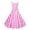 Pink #1-5, variant on Women Hepburn Style Dress Vintage Plaid Print Dress Sleeveless V-Neck Dress Knee-Length Dress Halloween Clothing Dress Halloween Costumes for Party Red XL