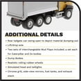 thumbnail image 5 of Diecast Masters 1:64 Caterpillar CT-660 Ox Stampede Dump Truck, Play & Collect Series Cat Trucks & Construction Equipment | 1:64 Scale Model Diecast Collectible | Diecast Masters Model 85633, 5 of 9
