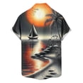 thumbnail image 5 of Jinhomg Men's Hawaiian Shirt Short Sleeve Button Down Shirts with Pocket Big and Tall Tropical Holiday Beach Shirts for Men Orange,XXL, 5 of 6