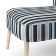 thumbnail image 5 of Designart "Elegance And Colorful Colors Stripes" Upholstered Modern & Contemporary Accent Chair and Striped Arm Chair - Multiple Color & Pattern, 5 of 7
