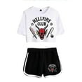 thumbnail image 1 of Stranger Things Season4 Hellfire Club Crop Shorts, 1 of 1