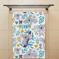thumbnail image 4 of Fingertip Face Bath Towels Cute Koala Bear, Soft Absorbent Thin Guest Hand Towels, 2 Pack Decorative Dish Towels for Kitchen Bathroom Hotel Gym, 30x15 Inch, 4 of 6