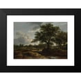 thumbnail image 2 of Jacob van Ruisdael 18x14 Black Modern Framed Museum Art Print Titled - Landscape with a Village in the Distance (1646), 2 of 5